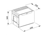 C50A503 - 134.0055.293 - Cube - Afvalsorteersysteem / Zijdelingse deuropening /
