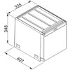 C40A402 - 134.0039.332 - Cube - Afvalsorteersysteem / Zijdelingse deuropening /