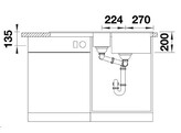 Blanco 527601  ADIRA 6 S zwart auto. SILGRANIT zwart