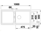 Blanco 527617  ADIRA XL 6 S zwart auto. SILGRANIT zwart