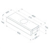 Novy 7933400 Recirculatiebox grijs met monoblockfilter  H140mm