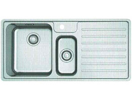 Franke BCX251P Bell - Slimtopspoeltafel / 1000 x 480 mm / 1   1/2  bak / Glad /