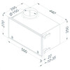Novy 843400 Recirculatiebox grijs met monoblock  270x500mm 