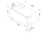 Novy 843400 Recirculatiebox grijs met monoblock  270x500mm 