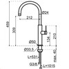 350383 - Motif Design 5-in-1 - Ronde kraan rond - Copper - Single