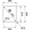 BXX210/1103401 - 127.0390.330 - BOX - Vlakbouw-  SlimTop- en onderbouwspoelbak /