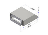 Novy 830052 Adapter beperkte inbouwhoogte 855/856/820/821/826