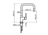 Lanesto Keukenkraan - Modena - Uittrekbare uitloop - Zwart