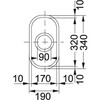 ARX1101701 - 112.0251.104 - Ariane - Onderbouwspoelbak / 170 x 320 mm / Glad