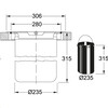 AL180700 - 134.0035.042 - KEA - Inbouwafvalemmer / 300 mm / 12 l