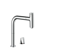 Hansgrohe 73804000 - M7119-H200 2-hole single lever kitchen mixer with pull-out