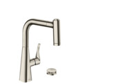 Hansgrohe 73805800 - M7120-H220 2-hole single lever kitchen mixer 220 with pull-