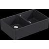 V B 638001S5 - Butler Sink 80 x - Double-bowl sink - Ebony Ceramicplus