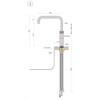 Quooker NSSSST Nordic Square RVS