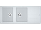 Franke BFG621 Basis - Inbouwspoeltafel / 1160 x 500 mm / 2 bakken / Platinum