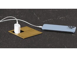 Lanesto - Slide - inbouwstopcontact met 2 stopcontacten - Goud