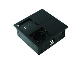 Lanesto - Slide - inbouwstopcontact met 1 stopcontact   USB- Zwart