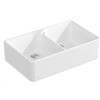 V B 638001R1 - Butler Sink 80 x - Double-bowl sink - Alpin Wit Ceramicplus