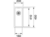BXX210/1101601 - 127.0390.329 - BOX - Vlakbouw-  SlimTop- en onderbouwspoelbak /