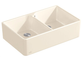 V B 638001S5 - Butler Sink 80 x - Double-bowl sink - Ebony Ceramicplus